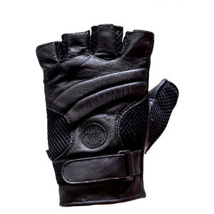 Gloves Leather  Motorcycle Fingerless